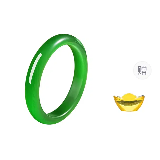 【收藏赠精致小元宝】 琢玉居 新中式古典 学院风 碧绿浮光 显白 温婉高级感 好运 旗袍汉服 琉璃 手镯 女款