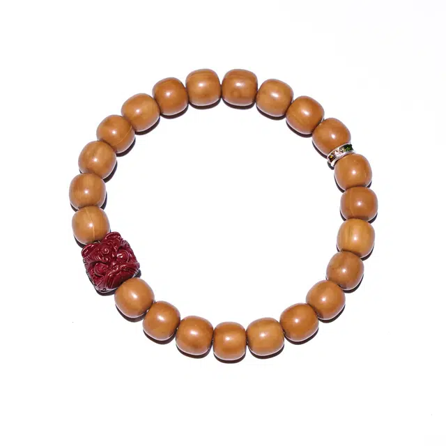 灵晔 新中式国潮复古文艺轻奢高级佛珠简约大气百搭小众设计招财纳福平安喜乐诸事顺遂#好运 猴头核桃 文玩手串 男女同款情侣款