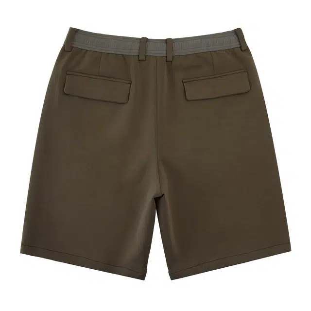 丹宁哲学 细腻舒适莫代尔棉纯色中腰休闲短裤 男款