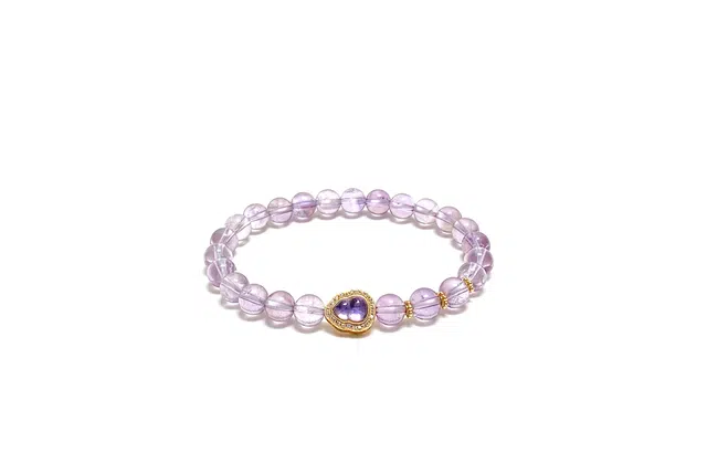 迎百宝 紫烟幽梦 新中式国潮福禄葫芦 平安喜乐招财纳福韵味紫转运珠本命年九紫离火运学业事业上岸万事如意 紫水晶 手串 男女同款情侣款