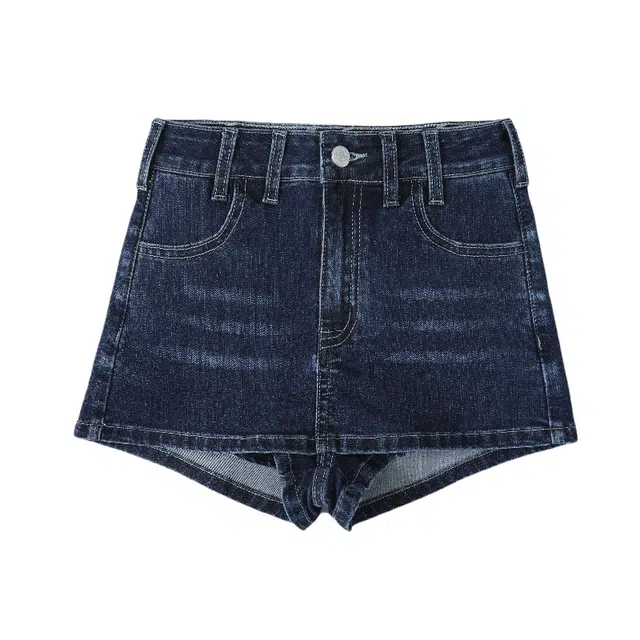 玫丝朵 刺绣舒适百搭时尚牛仔短裙 女款