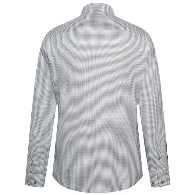 利郎 免烫抗菌商务休闲易打理格子时尚都市长袖衬衫 男款