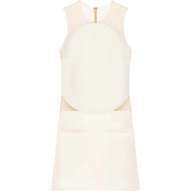 COURREGES SS25 ILLUSION CIRCLE SATIN DRESS