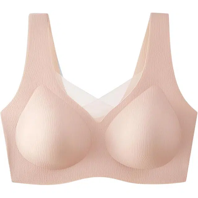 草本初色 夏季薄款网纱美背背心式内衣女高弹聚拢收副乳防下垂隐形文胸 女款