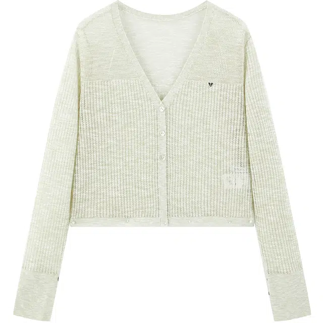 太平鸟 复古设计感百搭宽松长袖简约气质针织衫 女款