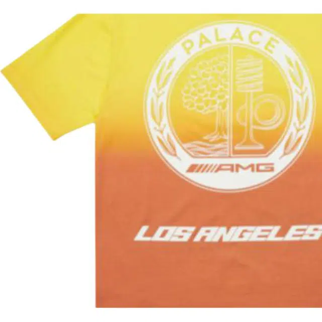 PALACE x AMG Palace Amg 2.0 Los Angeles T-shirt Yelloworange T