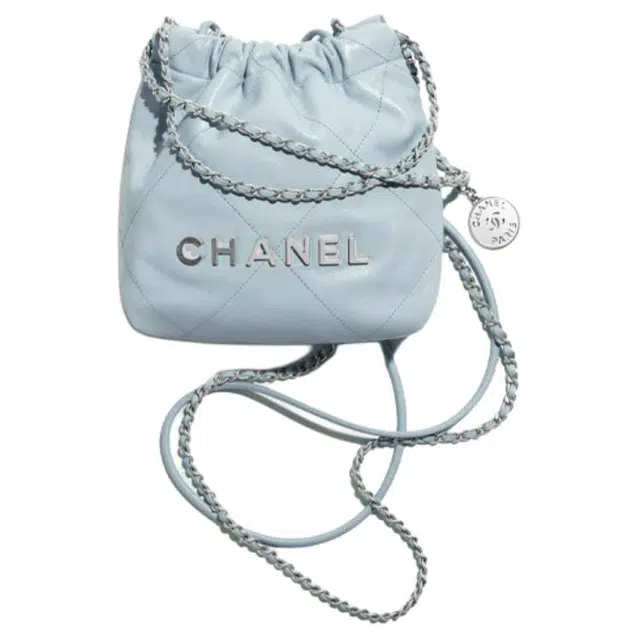 CHANEL 22Bag 23A baby blue
