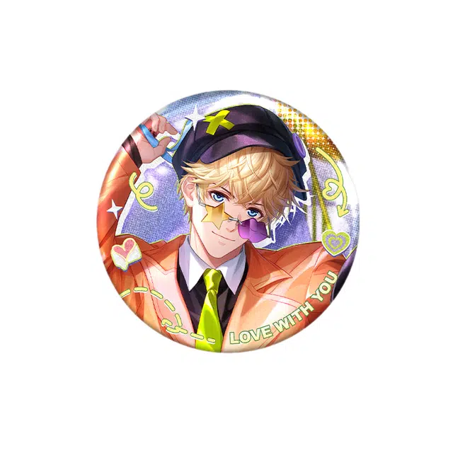 叠纸心意 恋与制作人  周棋洛 李泽言 白起 许墨 萌泡霓虹系列 徽章