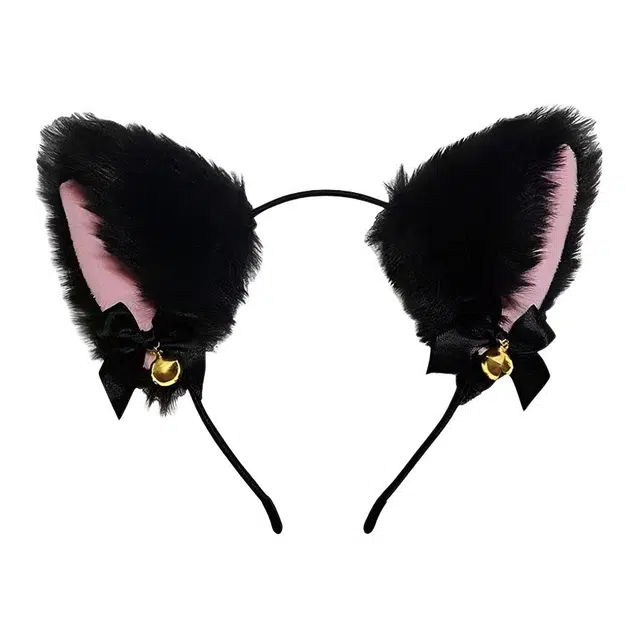 希铃 日系可爱猫咪耳朵 聚酯纤维 发箍 女款