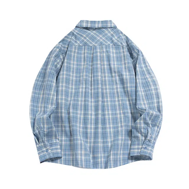 欧路得 美式潮牌休闲宽松少年感高级感长袖衬衫 男款