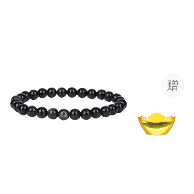 【收藏赠精致小元宝】 琢玉居 招财转运 八方来财 国潮复古文玩佛珠 平安喜乐 步步高升#好运 黑檀 手串 男女同款情侣款