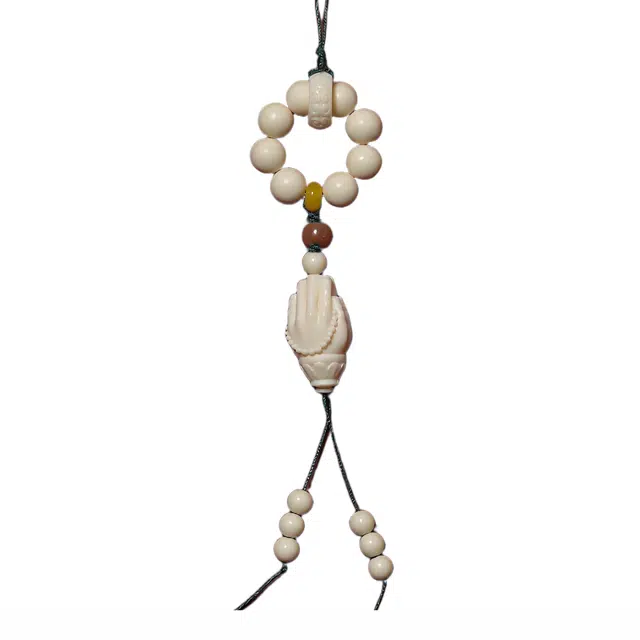 絮物 国潮新中式轻奢高级感小众念珠随手文玩车载平安喜乐诸事顺遂出入平安百搭佛珠盘玩 象牙果 手持 男女同款情侣款