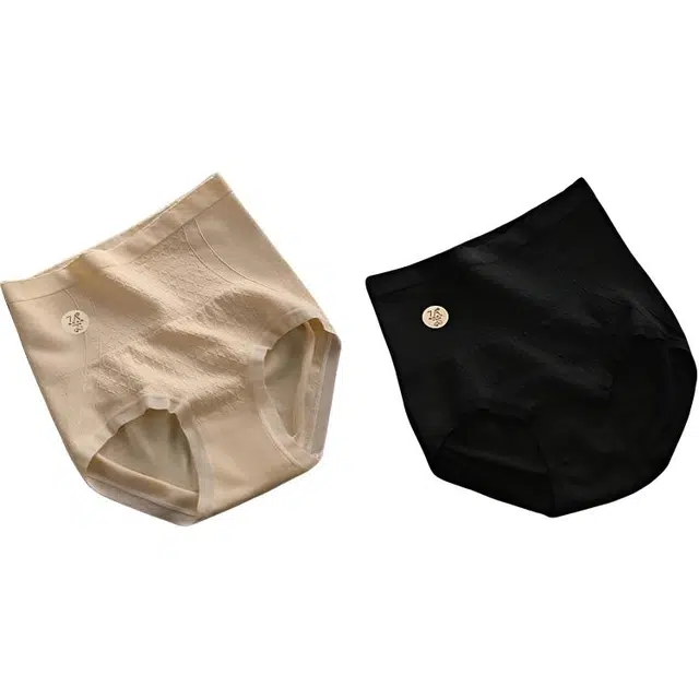 草本初色 高腰纯棉抗菌裆收腹提臀收小肚子无痕透气柔软舒适贴肤内裤 女款