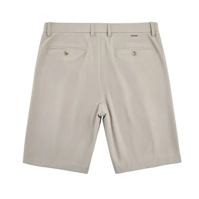 丹宁哲学 抗紫外线冰丝凉感面料纯色松紧腰五分裤休闲短裤 男款