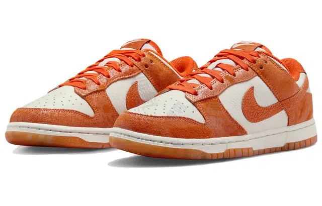 Nike Dunk Low WMNS "Cracked Orange""Total Orange"
