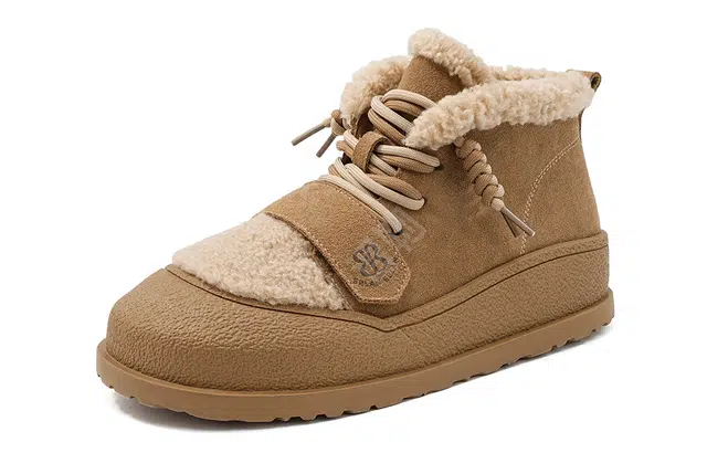 EBLAN Short Snow Boots Brown