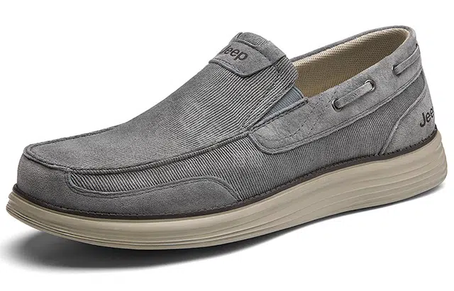 Jeep Canvas Slip-On Light Grey