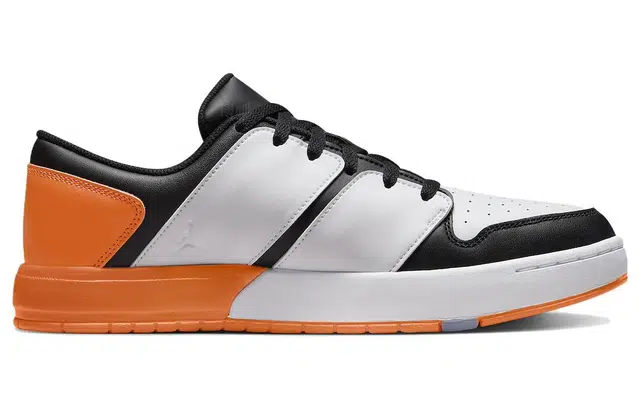 Jordan Nu Retro 1 Low White Black Orange