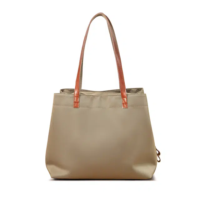 维尼奥 轻便简约早八通勤大容量百搭简约文艺 牛津纺 托特包单肩包 女款 卡其色