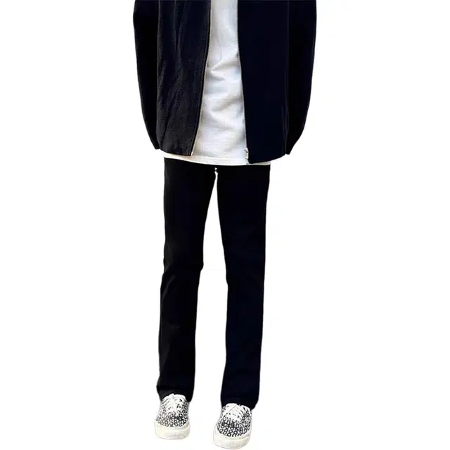 徐百货 修身直筒潮流百搭舒适牛仔裤 男女同款 黑色