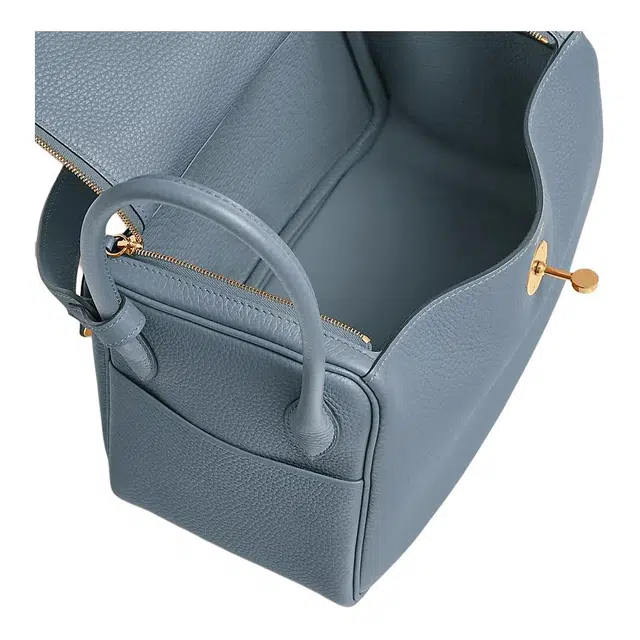 HERMES Lindy 26 Clemence J7 Bleu Lin