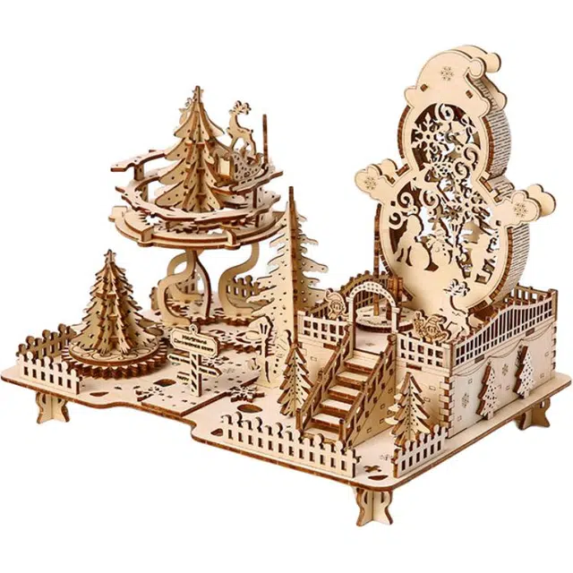 格薇拉 游乐场 木制 创意 拼装模型