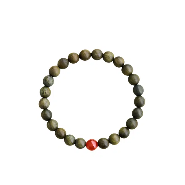 宣华意 高级感精致简约日常念珠 绿檀 手串 女款