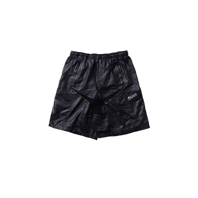 FREE WORLD ORDER Futurism Multi-Panel Glossy Shorts