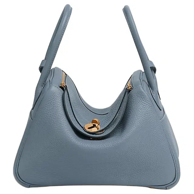 HERMES Lindy 26 Clemence J7 Bleu Lin