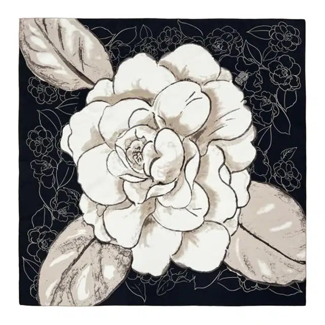 山一丸 自带优雅斜纹春夏季 丝巾 女款