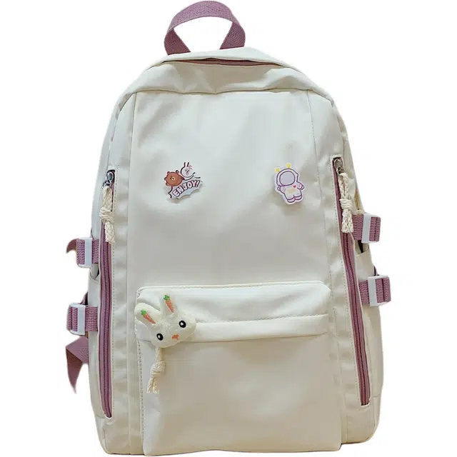 帕克熊 小清新简约舒适日常百搭 尼龙布 双肩包 男女同款情侣款 多色