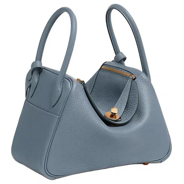 HERMES Lindy 26 Clemence J7 Bleu Lin