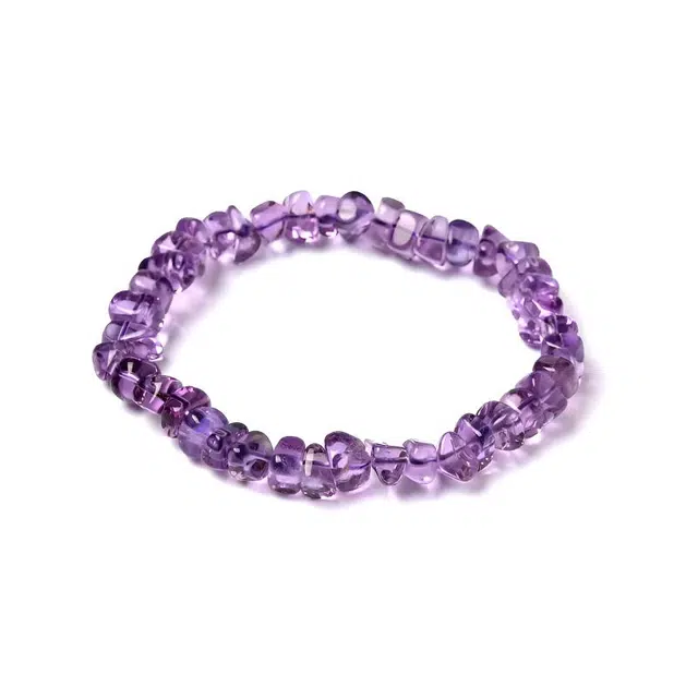 【凝紫】 眰恦 不规则 巴西老料 珠子串珠 个性百搭 小众设计 #好运 紫水晶 手串 男女同款情侣款