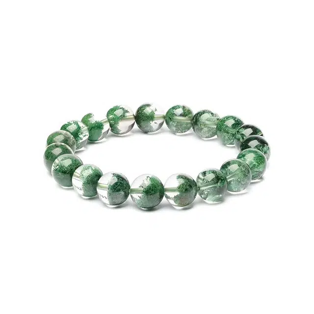 眰恦 晶体随机 招财进宝 微观世界 新中式高级感 小众设计 百搭#好运天然 绿幽灵 手串 男女同款情侣款