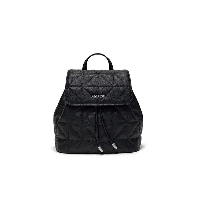 西木汀 眷念 小众设计高级感学院风百搭休闲通勤 牛皮 双肩包 大号 女款 深邃黑/古银色