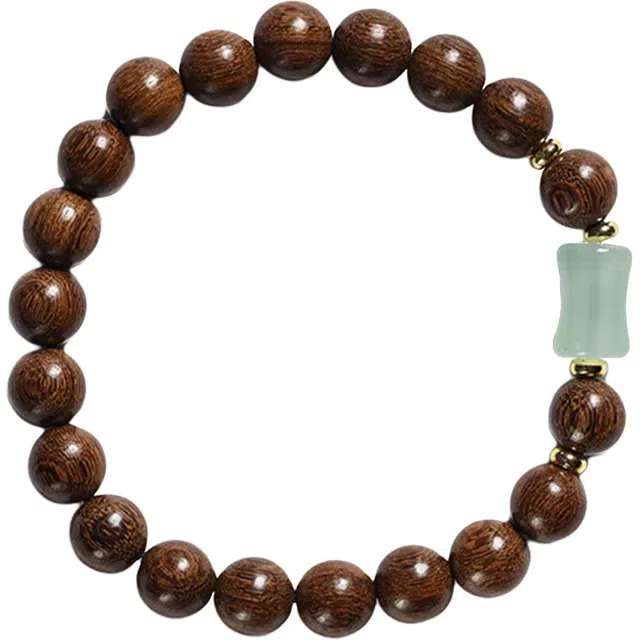 郁馨 古风木质佛珠文玩手饰步步高升 简约文艺民族风坏运气走开 伴侣约会本命年 #好运 金丝檀木 手串 男女同款情侣款