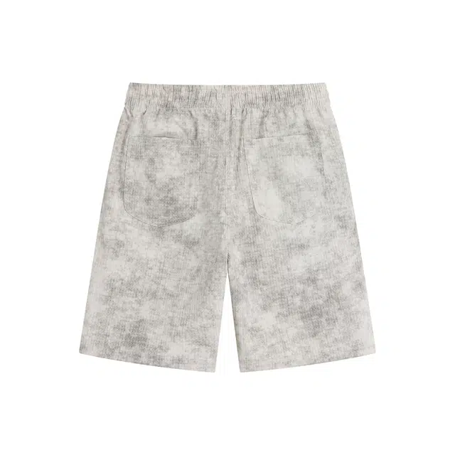 普鲁士多特蒙德 美式高街复古简约时尚潮流宽松直筒中腰舒适透气日常通勤百搭休闲短裤 男女同款