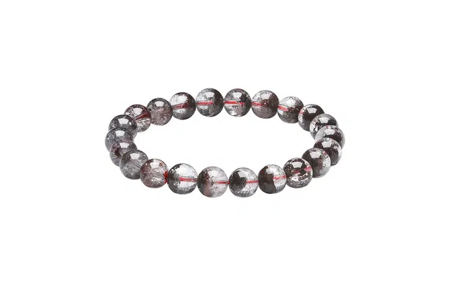 周六福 【释放负能量】红色幻影水晶提升运势#好运 黑发晶 手串 女款