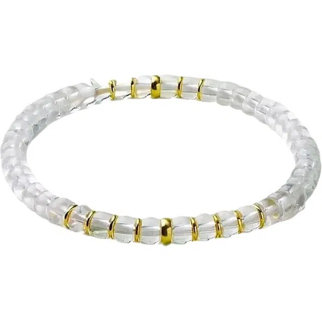 彗时 经典设计 白水晶 手串 男女同款情侣款