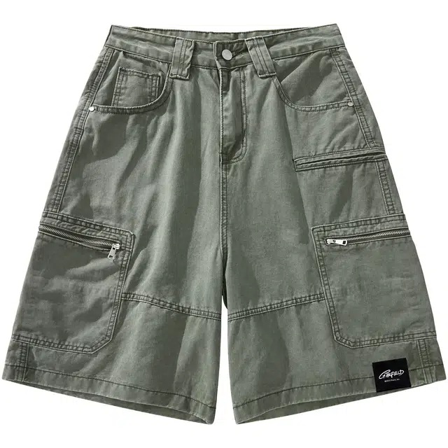 加菲猫 美式复古高街宽松纯棉透气直筒休闲裤 男女同款