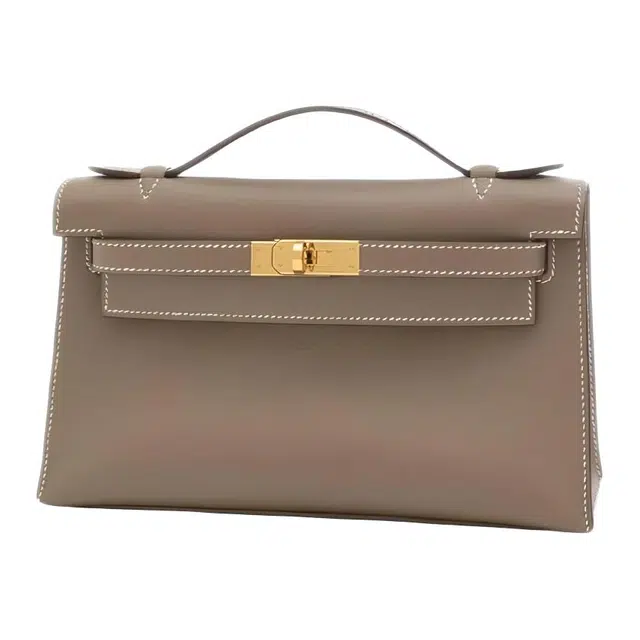HERMES Mini Kelly Swift 18 Etoupe