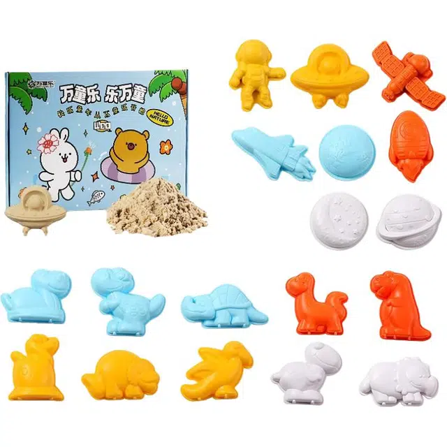 万童乐 太空沙不沾手工具套装 玩具
