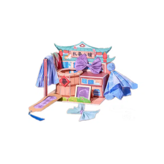 乐乐鱼 古法迷你扎染小铺材料包 精致 玩具