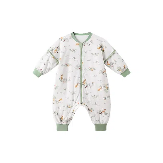 英氏连体衣 舒适柔软满印长袖 中小童