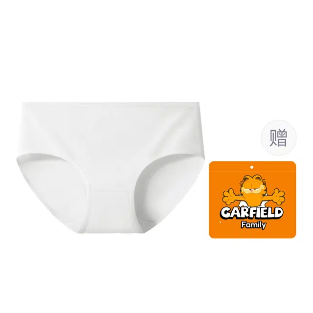 加菲猫家族 抗菌舒适三角中腰透气内裤 女款 礼袋组合装