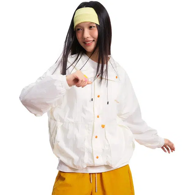 江南先生 透气抗紫外线纯色插肩长袖连帽防晒服 男女同款