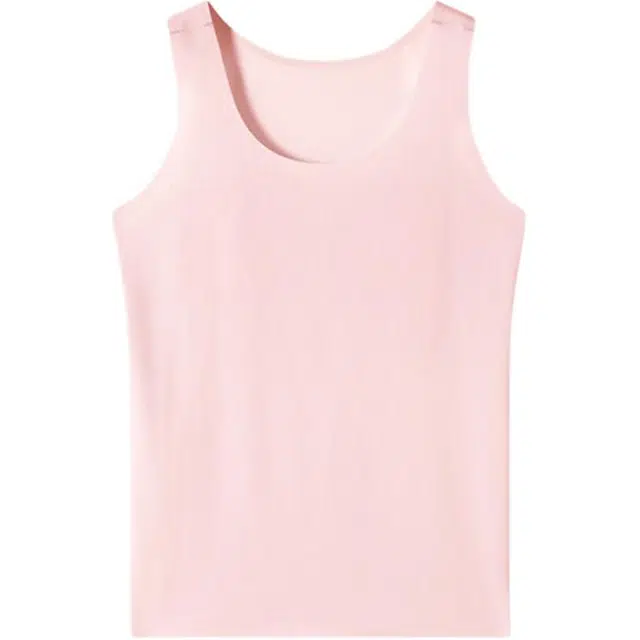 久岁伴 莫代尔网眼运动纯色薄款发育内衣 儿童款