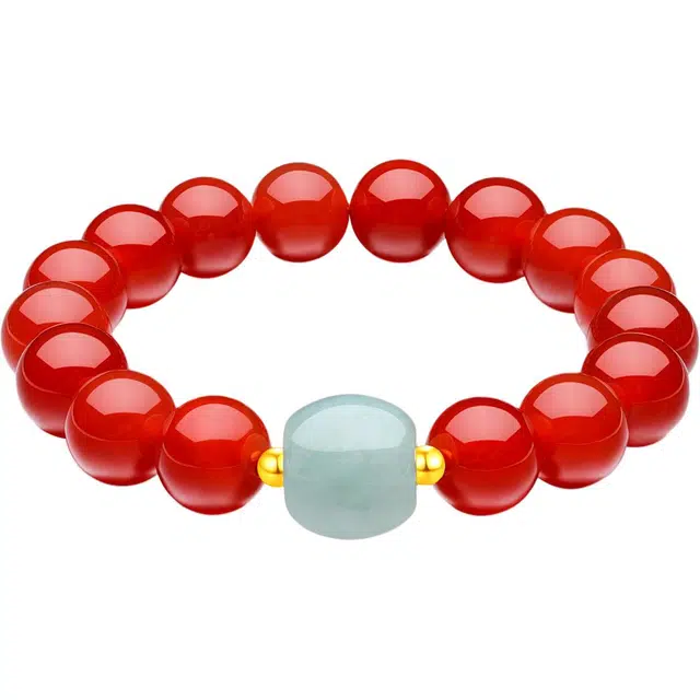 老庙 金玉满堂 新中式显白气质 玛瑙 手串 女款