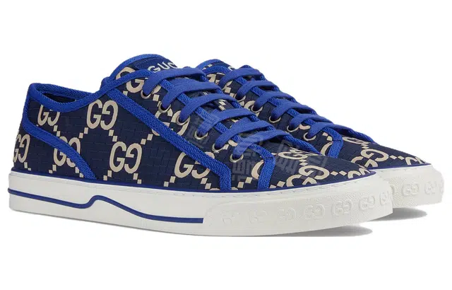 GUCCI Tennis 1977 Low Top Blue