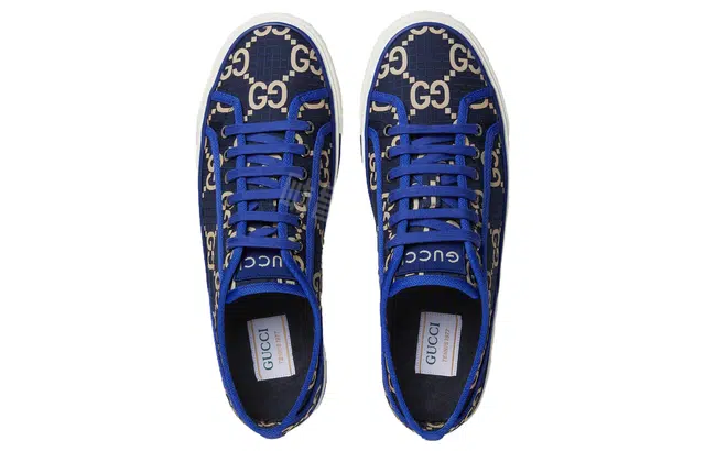 GUCCI Tennis 1977 Low Top Blue